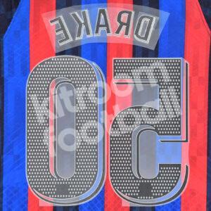 Original 2022-23 Barcelona Home Name Number Set #50 DRAKE La Liga Avery - Image 3