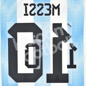 2023 Argentina Home Name Number Set #10 MESSI 3 Stars Repro - Image 3