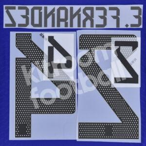 FIFA World Cup Qatar 2022 Argentina Name Number Set #24 E. FERNANDEZ Away Repro - Image 3