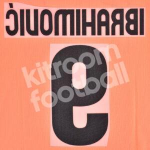 2009-10 Barcelona Away Name Number Set #9 IBRAHIMOVIC Repro v2 - Image 3