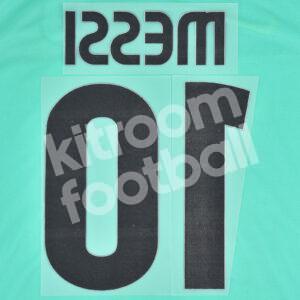 2010-11 Barcelona Away Name Number Set #10 MESSI Repro v3 - Image 3