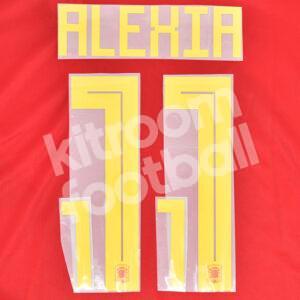 Womens World Cup 2019 Spain Name Number Set Home #11 ALEXIA Repro - Image 1