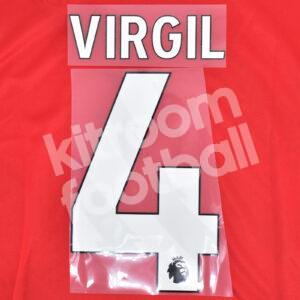 2023-25 Premier League Liverpool Home Name Set #4 VIRGIL (Repro)