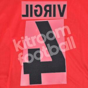 2023-25 Premier League Liverpool Home Name Set #4 VIRGIL (Repro) - Image 3