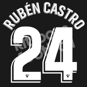 2022-23 Malaga CF Third Name Set #24 RUBEN CASTRO (Repro)