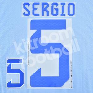 Original Player Issue World Cup Qatar 2022 Spain Name Number Set #5 SERGIO Away