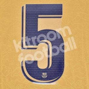 Original Player Issue 2022-23 Barcelona Away Number #5 La Liga
