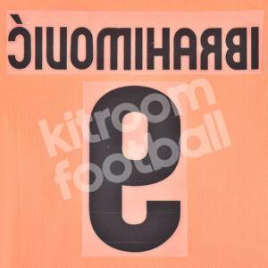 2009-10 Barcelona Name Number Set Away #9 IBRAHIMOVIC Repro v1 - Image 3
