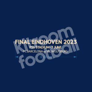 2022-23 FC Barcelona Womens Final Champions League 2023 Patch MDT 8cms Repro