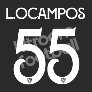 2022-23 Sevilla Third Name Number Set #55 Lucas OCAMPOS Europa League Repro
