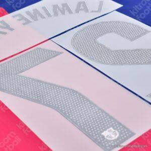 Original 2023-24 Fc Barcelona Home Name Number Set #27 LAMINE YAMAL La Liga TPT - Image 3