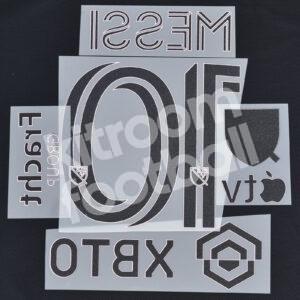 2023-24 Inter Miami Away Name Number Set Patches #10 MESSI Repro - Image 3