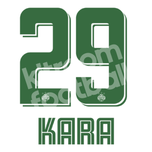2021-22 Rapid Wien Austria Home Name Number Set #29 KARA Repro