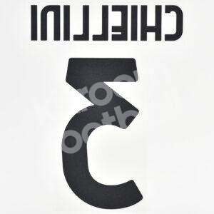 2020-22 Juventus Home Name Number Set #3 CHIELLINI Repro - Image 3