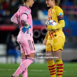 2021-22 Fc Barcelona Senyera Womens Player Issue Shirt #11 ALEXIA M Champions - Image 4