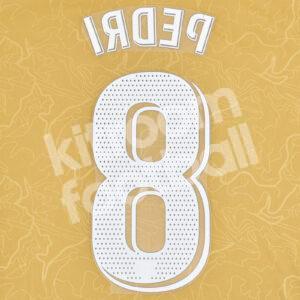 Original Player Issue 2022-23 Barcelona Away Name Number Set #8 PEDRI La Liga - Image 3