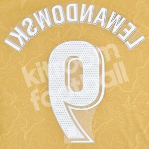 Original Player Issue 2022-23 Barcelona Away Name Number Set #9 LEWANDOWSKI La Liga - Image 3