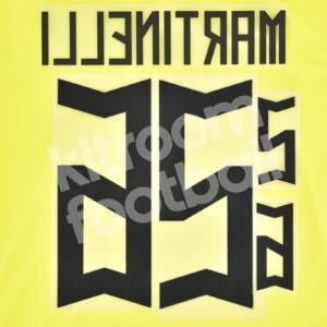 FIFA World Cup Qatar 2022 Brazil Name Number Set #26 MARTINELLI Home Repro - Image 3