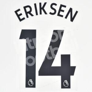 2019-23 Manchester United Home Name Number Set #14 ERIKSEN Repro Premier