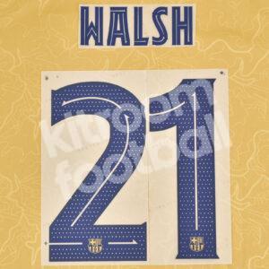 2022-23 Barcelona Name Number Set Womens #21 WALSH Repro