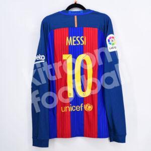 2016-17 Barcelona Home Player Issue Shirt #10 MESSI (New) M La Liga Long Sleeves - Image 1