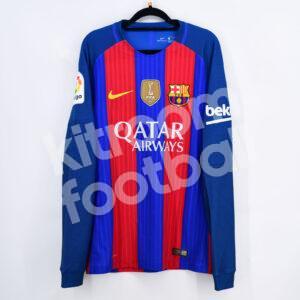 2016-17 Barcelona Home Player Issue Shirt #10 MESSI (New) M La Liga Long Sleeves - Image 3