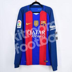 2016-17 Barcelona Home Player Issue Shirt #11 NEYMAR JR (New) M La Liga Long Sleeves - Image 4