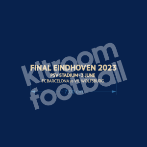 2022-23 FC Barcelona Womens Final Champions League 2023 Patch MDT 7cms Repro v2