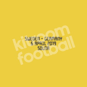2019 Sweden Friendly Match Details MDT Patch vs Germany Solna Repro