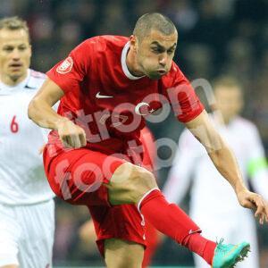 Original Player Issue 2012 Turkey 500 matchs vs Denmark Patch - Image 3