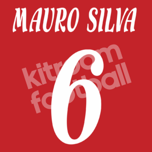 2002-03 Deportivo La Coruña Third Name Number Set #6 MAUROS SILVA Champions Repro