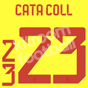 2022-23 Spain Goalkeeper Name Number Set #23 CATA COLL Red Repro