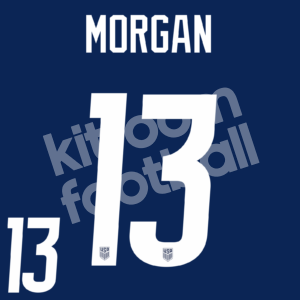 2020-21 USA Womens Away Name Number Set #13 MORGAN Repro