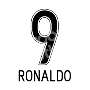 2009-10 Corinthians Brazil Home Name Set #9 RONALDO Black Repro