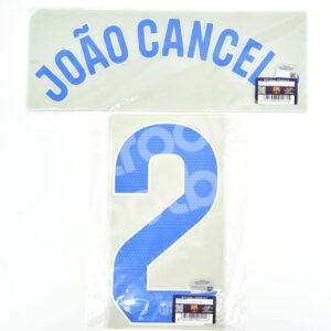 Original 2023-24 Fc Barcelona Away Name Number Set #2 JOAO CANCELO La Liga TPT - Image 3