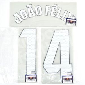 Original 2023-24 Fc Barcelona Home Name Number Set #14 JOAO FELIX La Liga TPT