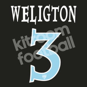 2010-11 Málaga CF Away Name Number Set #3 WELIGTON Repro