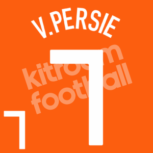 UEFA Euro 2008 Holland Netherlands Home Name Set Number #7 VAN PERSIE Repro - Image 1