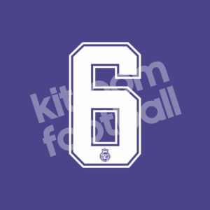 1992-94 Real Madrid Away Number #6 (Hierro Gordillo) Hummel Repro