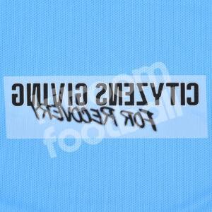 2021-22 Manchester City Sponsor Cityzens Giving For Recovery Repro - Image 3