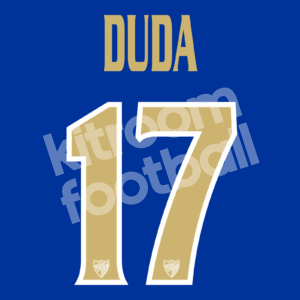 2008-09 Malaga CF Name Number Set #17 DUDA Repro