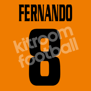 2009-10 Malaga CF Third Name Number Set #8 FERNANDO Repro