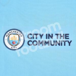 2022-23 Manchester City Sponsor Patch in the Community FA CUP Final Repro - Image 3