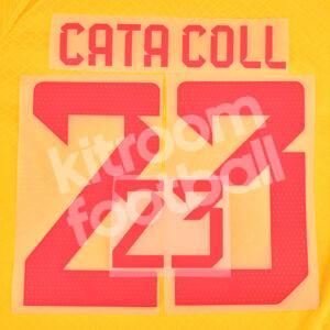 2022-23 Spain Goalkeeper Name Number Set #23 CATA COLL Red Repro - Image 3