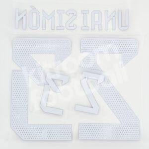 2022-23 Spain Goalkeeper Name Number Set #23 UNAI SIMON Violet Repro - Image 4