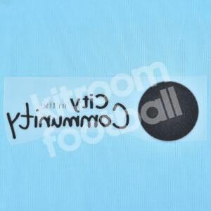 2023-24 Manchester City Sponsor Patch in the Community Repro - Image 4