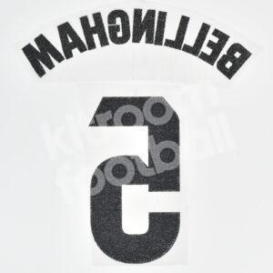 2023-24 Real Madrid Home Name Number Set Kids #5 BELLINGHAM La Liga Repro - Image 4