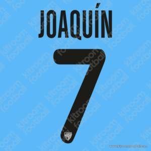 2011-12 Malaga CF Home & Away Name Set #7 JOAQUÍN (Repro)