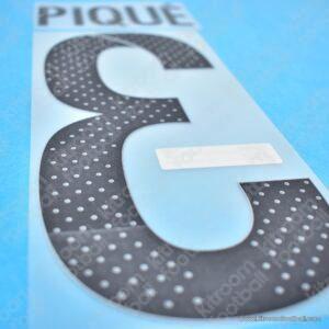 2015-16 Barcelona Third Name Number Set #3 PIQUÉ Repro - Image 3