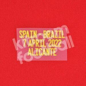 2022 Spain Womens National Team Match Detail Patch MDT vs Brazil Friendly Repro - Image 3